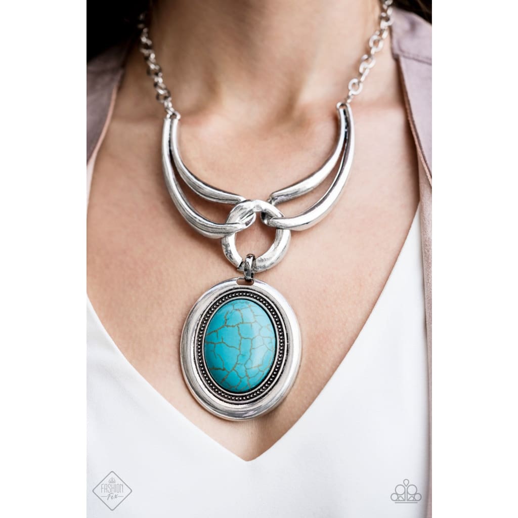 Paparazzi Divide and RULER Turquoise - May 2019 Fashion Fix