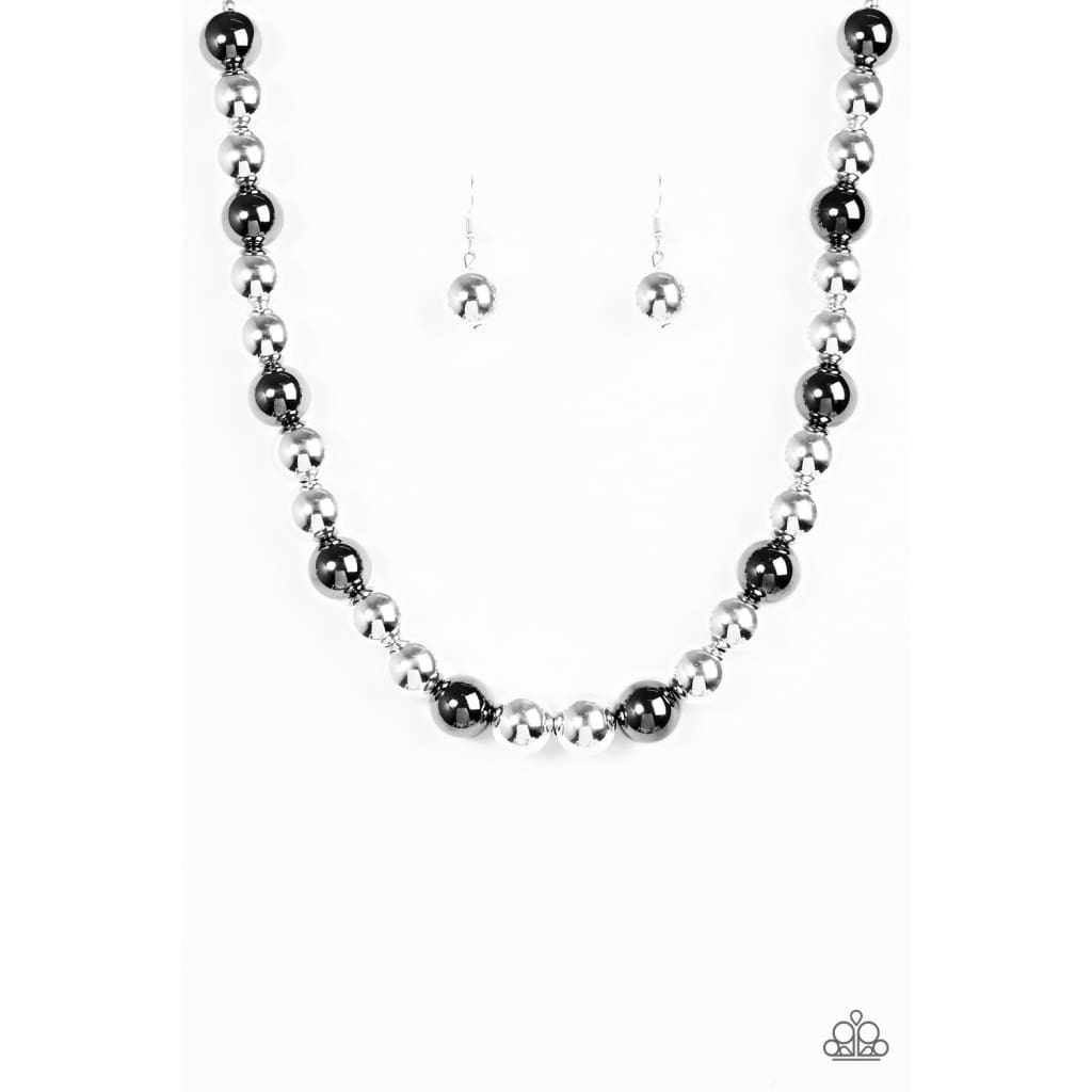 Paparazzi Downtown Drama - Silver Necklace