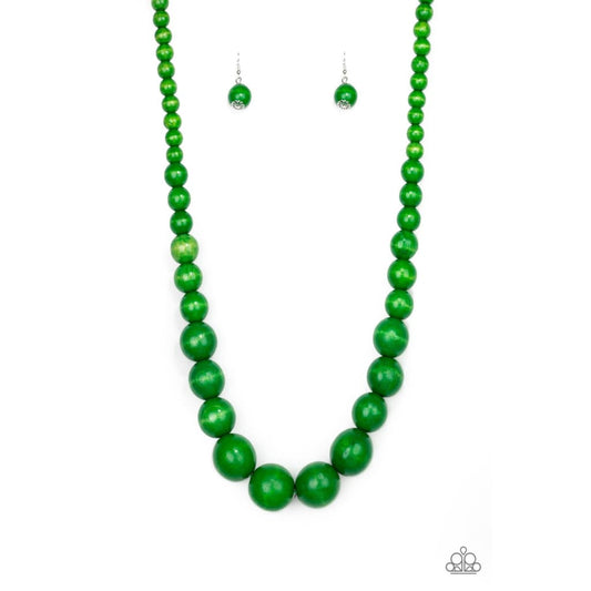 Paparazzi Effortlessly Everglades - Green Necklace