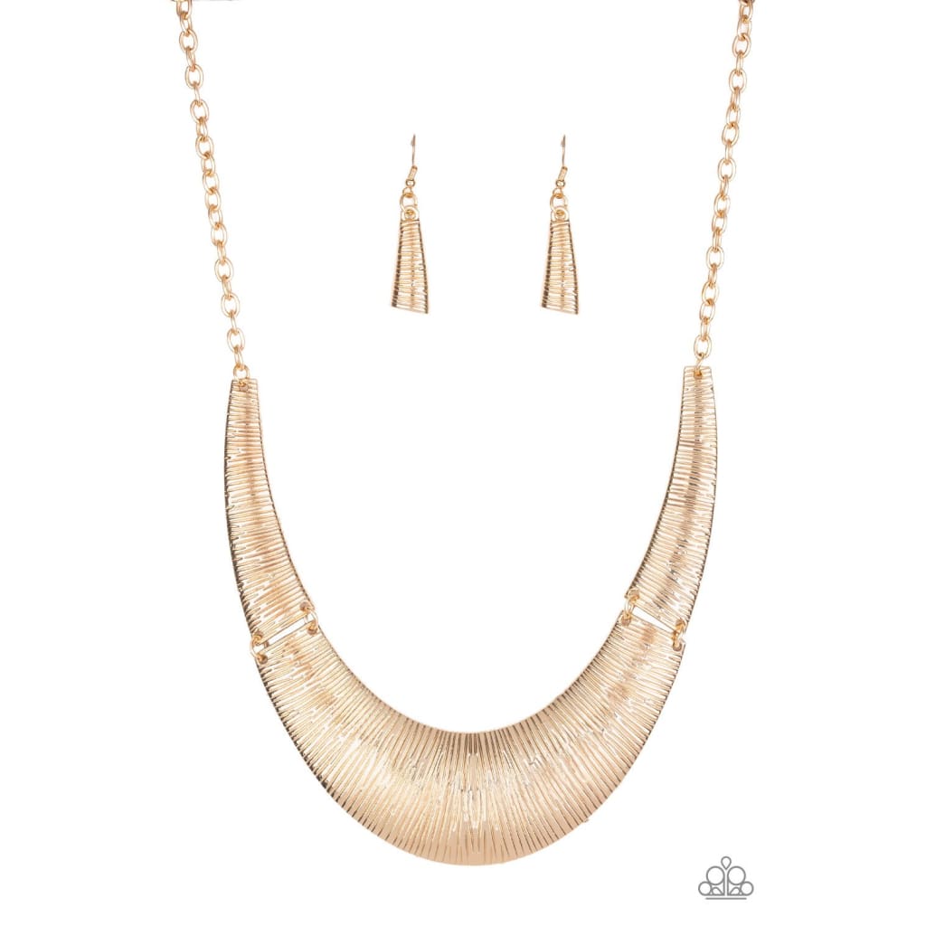 Paparazzi Feast or Famine - Gold Necklace
