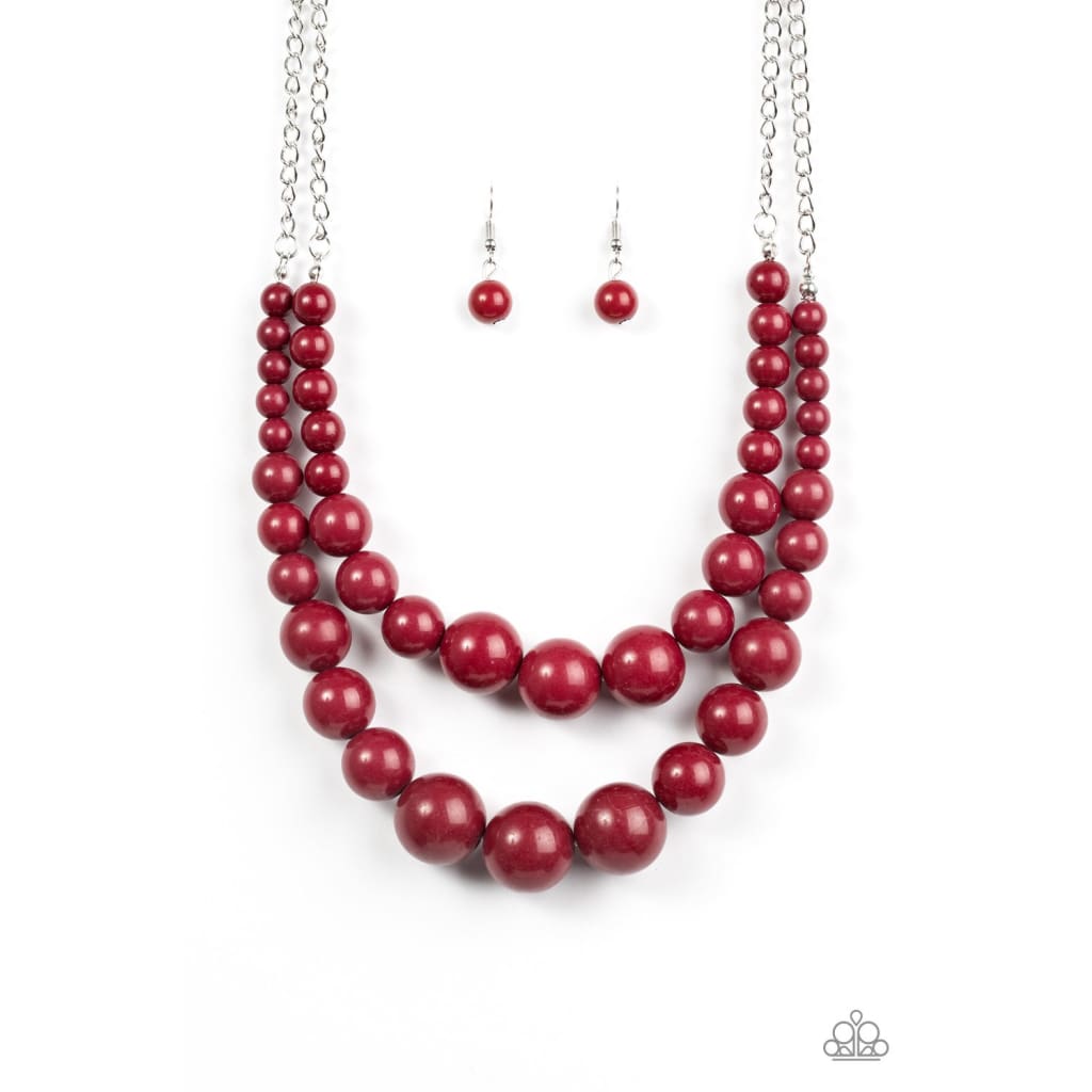 Paparazzi Full BEAD Ahead! - Red