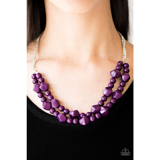 Paparazzi Galapagos Glam - Purple Necklaces