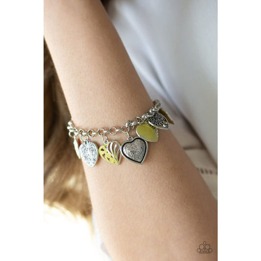 Paparazzi Garden Hearts - Yellow