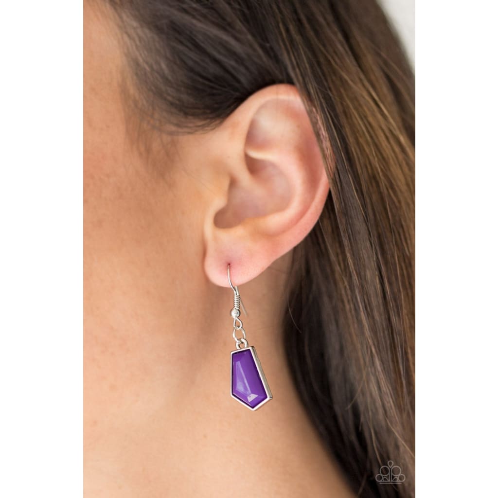 Paparazzi Get Up and GEO - Purple Necklaces