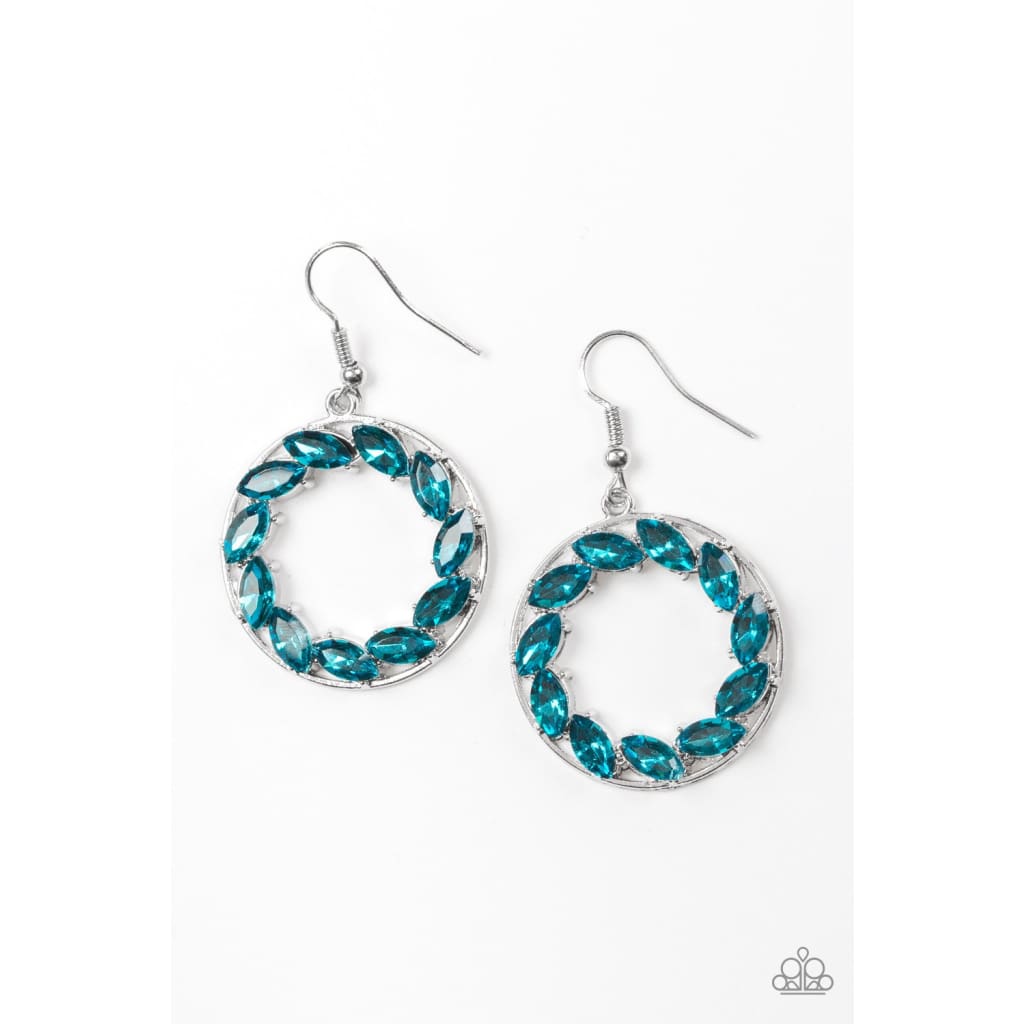 Paparazzi Global Glow - Blue Earrings