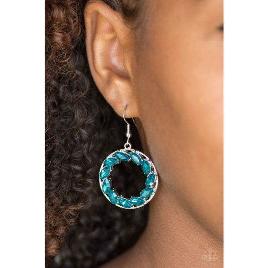 Paparazzi Global Glow - Blue Earrings
