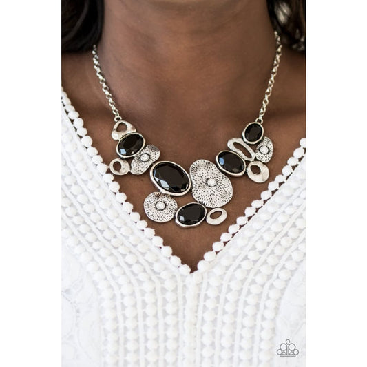 Paparazzi Grotto Grandeur - Black Necklaces