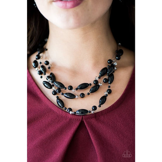 Paparazzi Happy Is The Bride - Black Necklaces