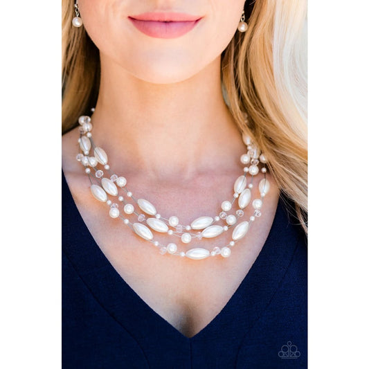 Paparazzi Happy Is The Bride - White Necklaces