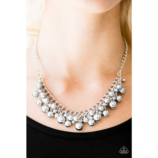 Paparazzi Heels and Hustle - Silver Necklace