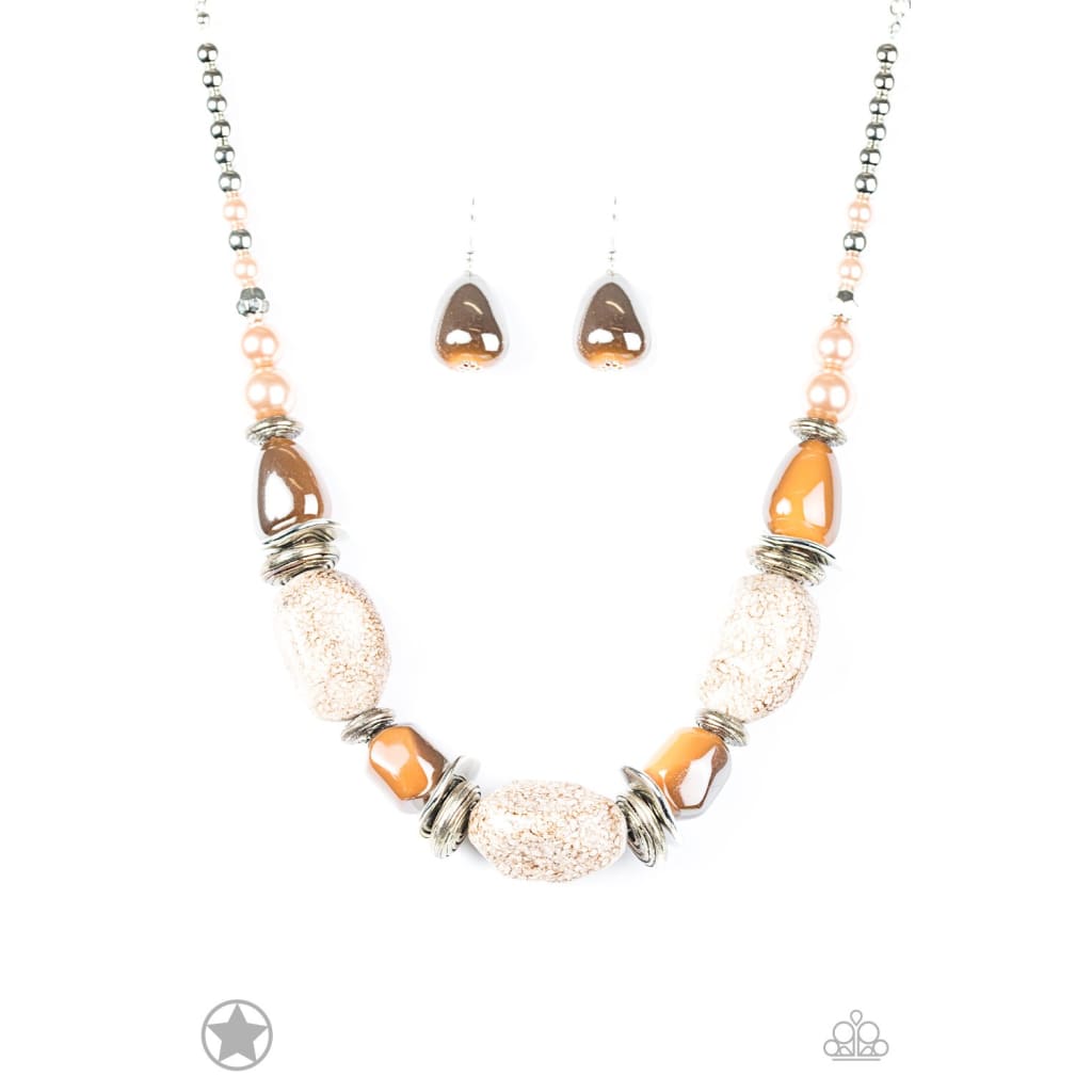 Paparazzi In Good Glazes Peach Necklace