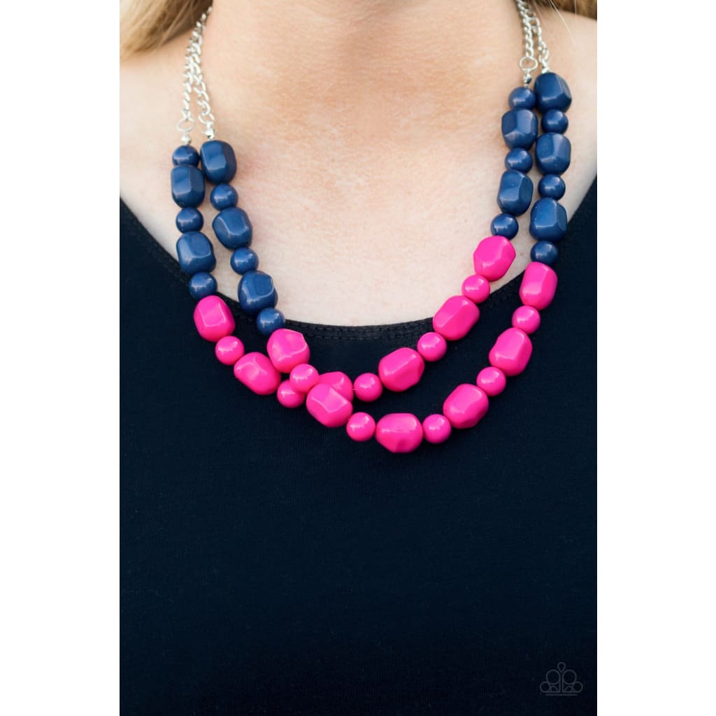 Paparazzi Island Excursion - Pink Bead Necklace