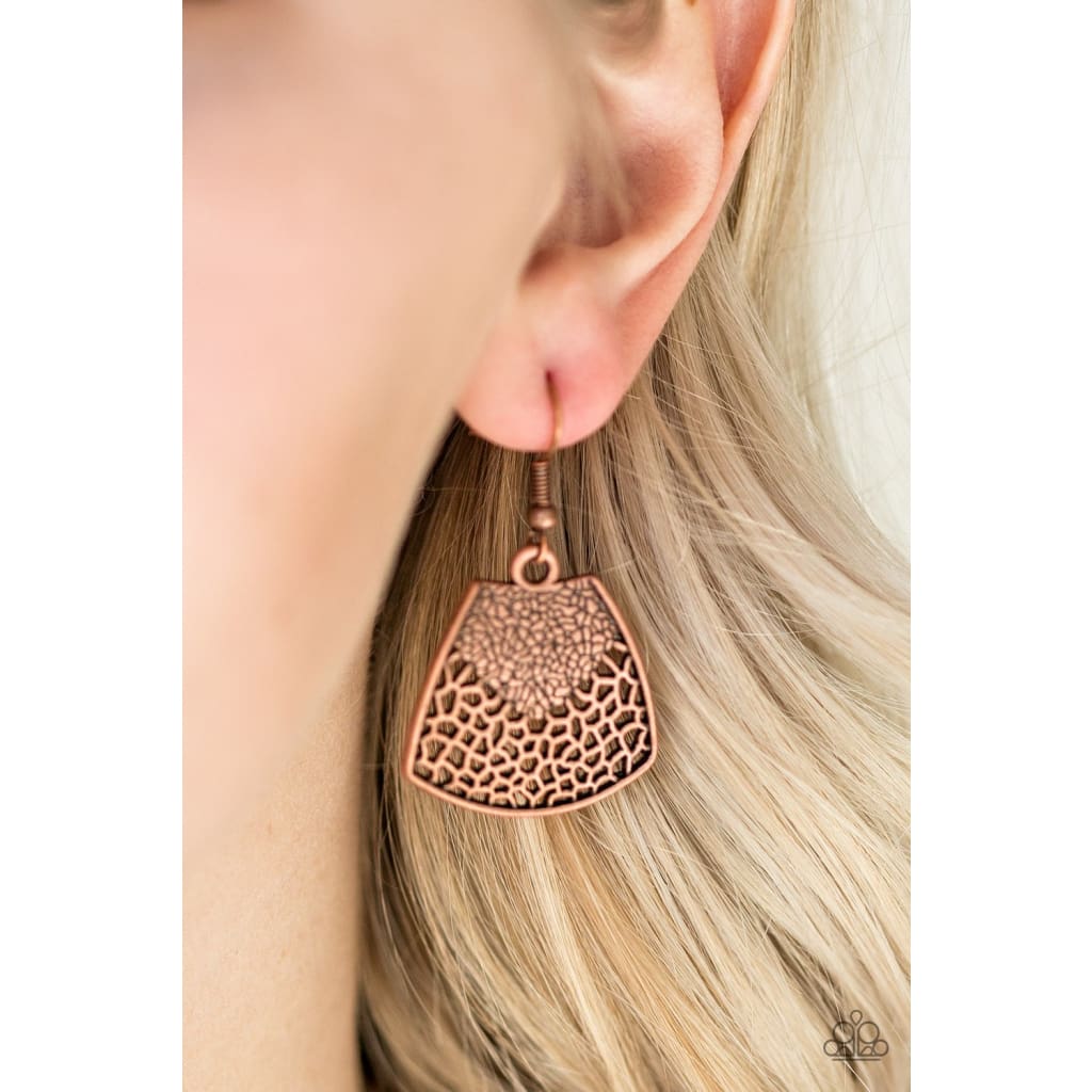 Paparazzi Large and In Charge - Copper Necklace
