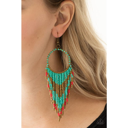 Paparazzi Live Off The BADLANDS - Multi Seed Bead Necklace
