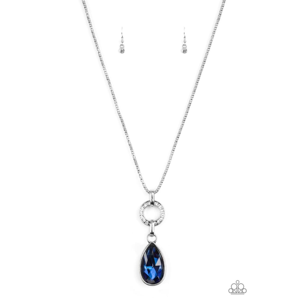 Paparazzi Lookin Like A Million - Blue Rhinestone Necklace - Pusher P