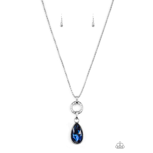 Paparazzi Lookin Like A Million - Blue Rhinestone Necklace