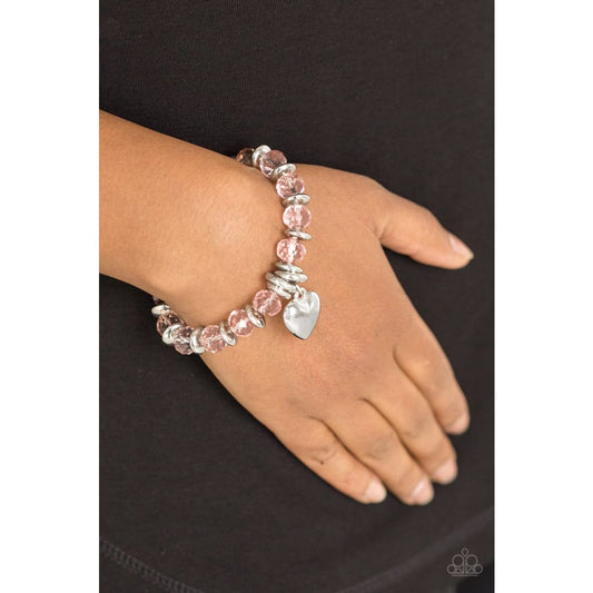 Paparazzi Need I Say AMOUR? - Pink Bracelet