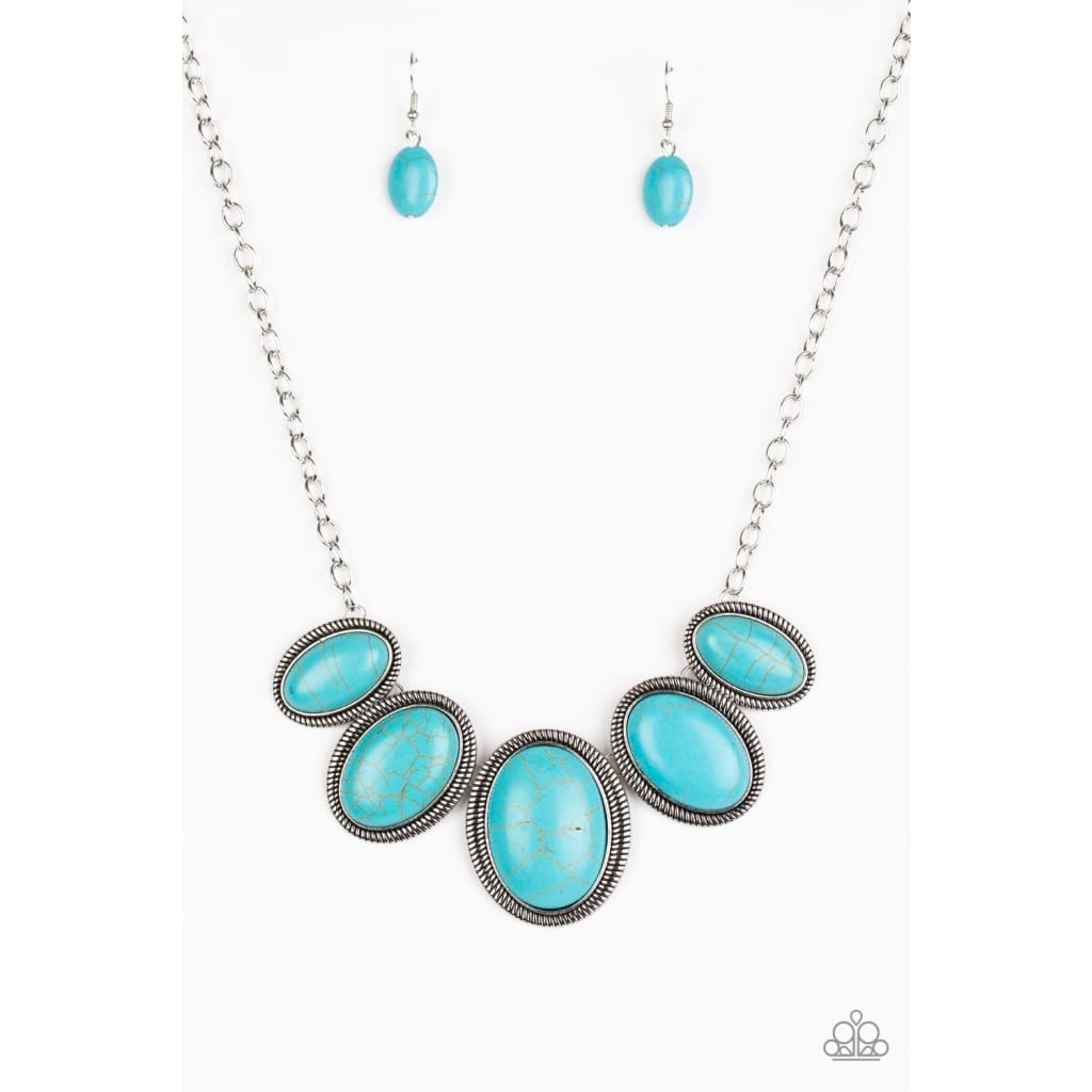 Paparazzi Noble Nomad - Blue Necklace