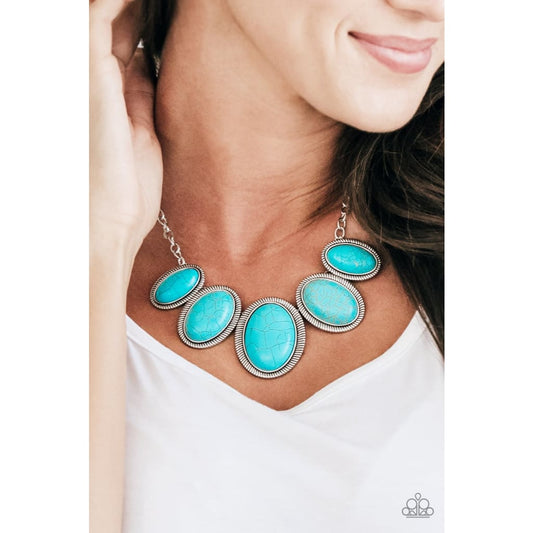 Paparazzi Noble Nomad - Blue Necklace