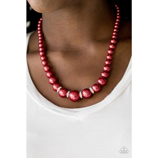Paparazzi Party Pearls Red