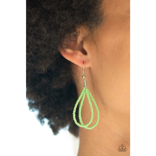 Paparazzi Peacefully Pacific - Green Necklace