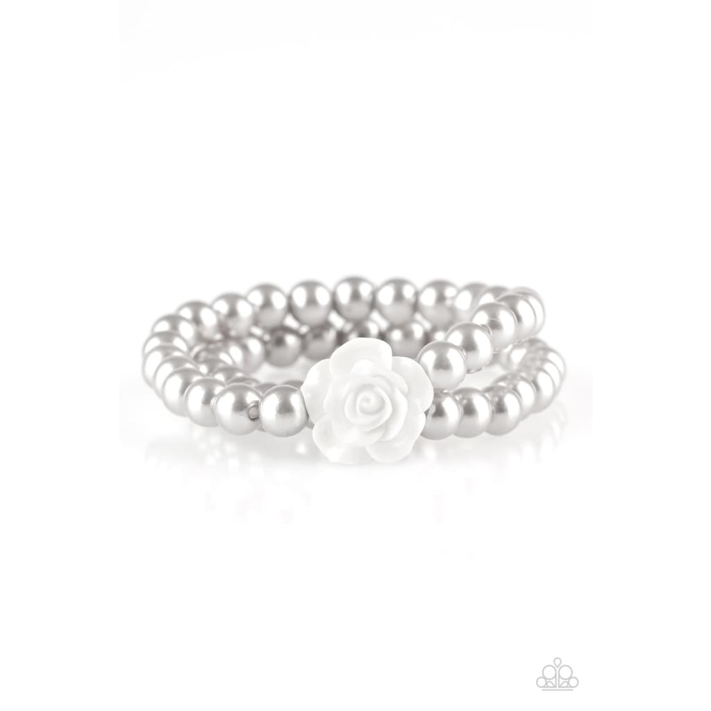 Paparazzi Posh and Posy - Silver Bracelet