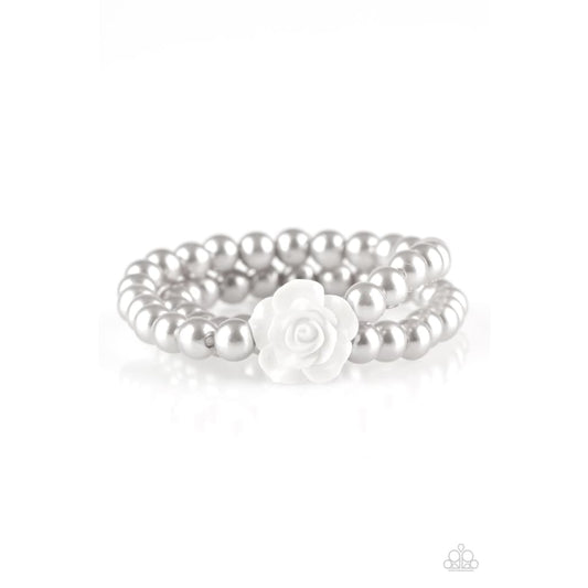 Paparazzi Posh and Posy - Silver Bracelet