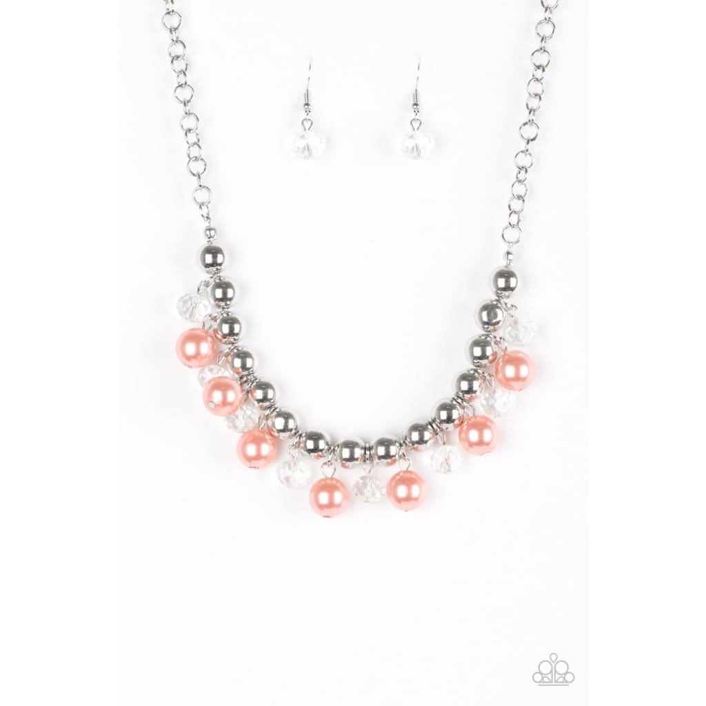 Paparazzi Power Trip - Orange Necklace