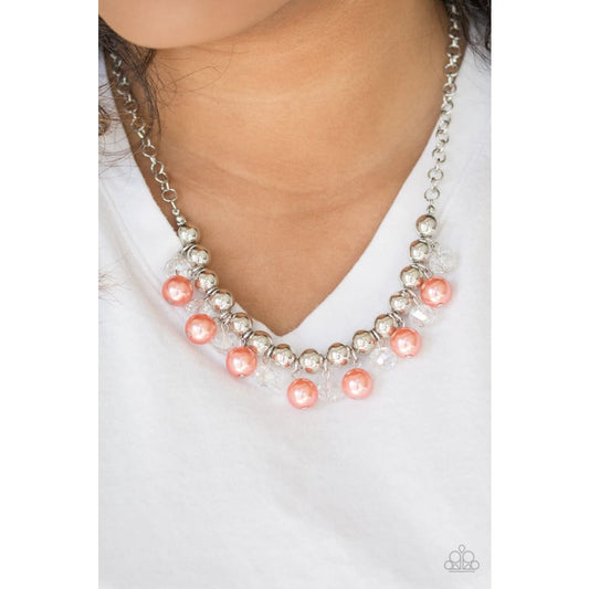 Paparazzi Power Trip - Orange Necklace