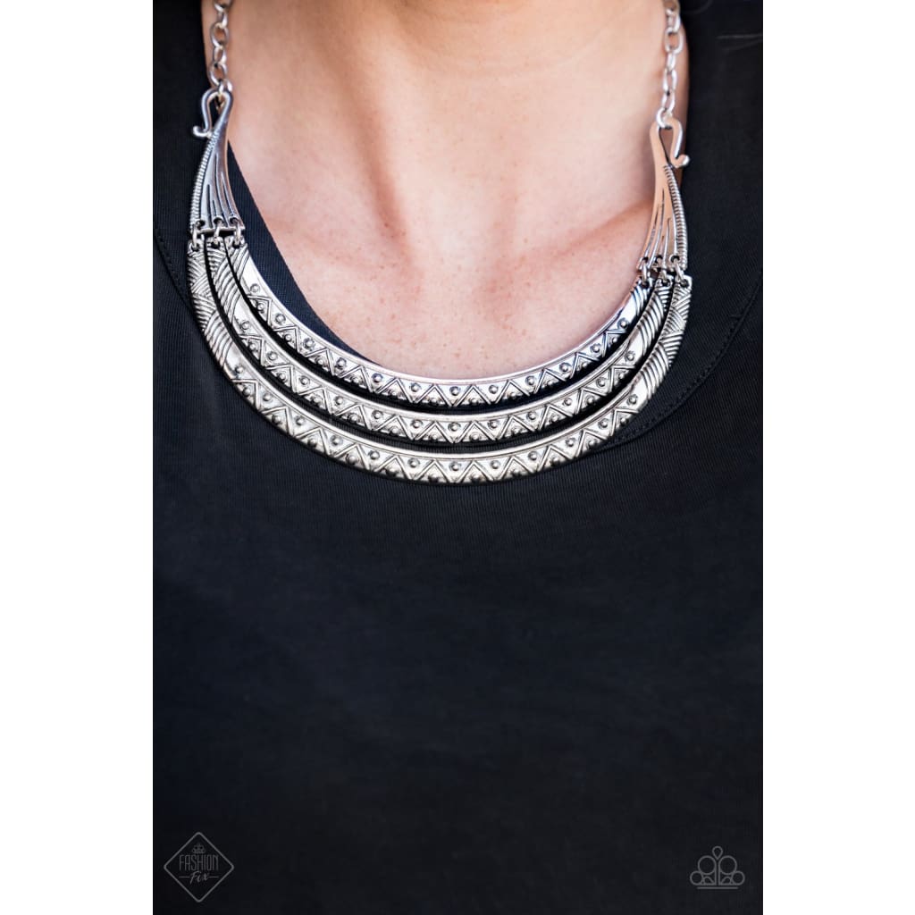 Paparazzi Primal Princess Silver Necklace