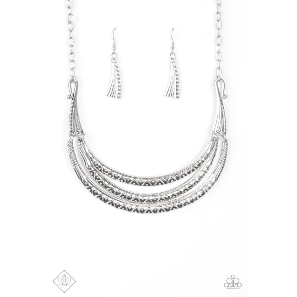 Paparazzi Primal Princess Silver Necklace