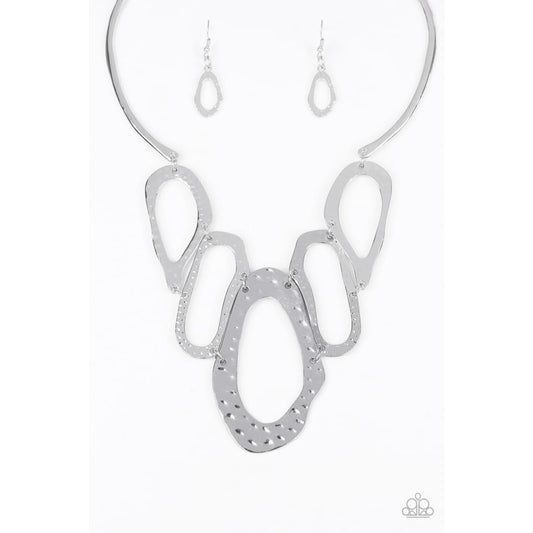 Paparazzi Prime Prowess - Silver Necklace