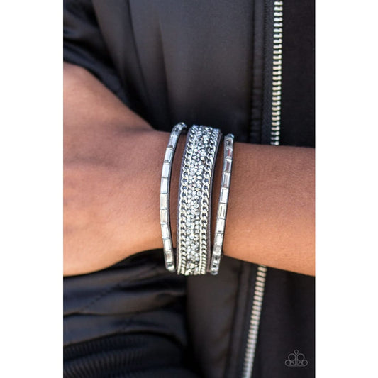 Paparazzi Punk Princess - Silver Bracelet