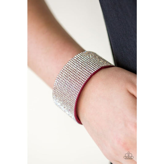 Paparazzi Roll With The Punches - Pink Bracelets