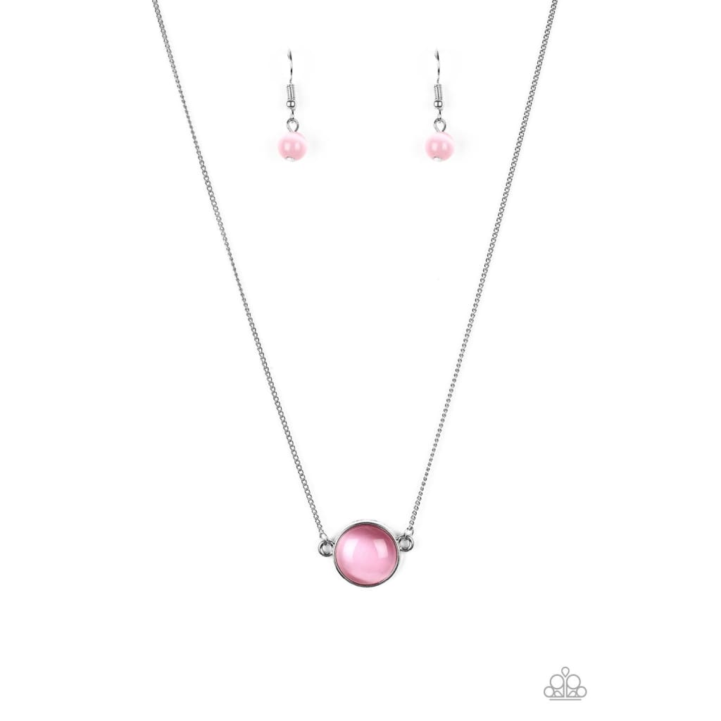 Paparazzi Rose-Colored Glasses - Pink Necklace