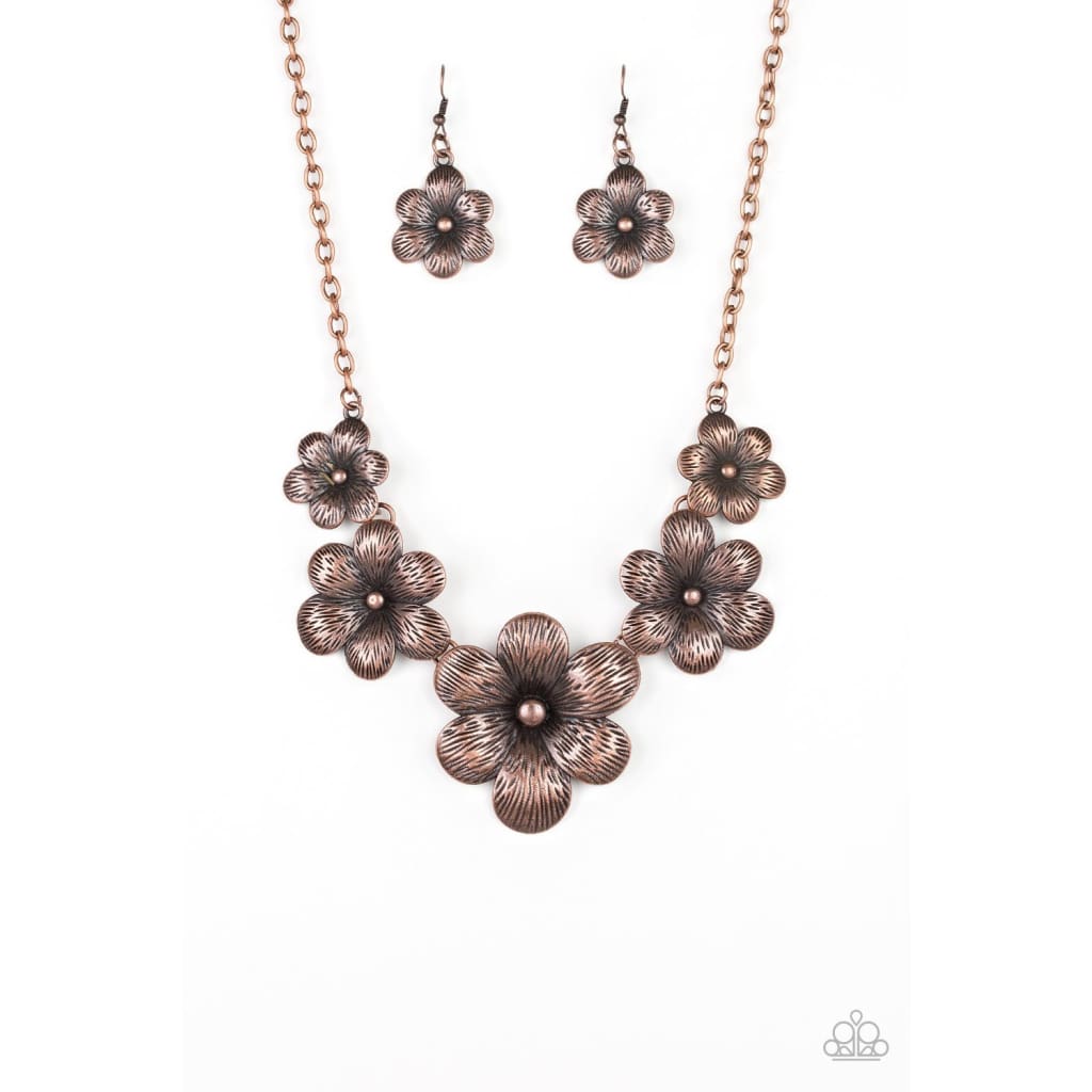 Paparazzi Secret Garden - Copper Necklaces