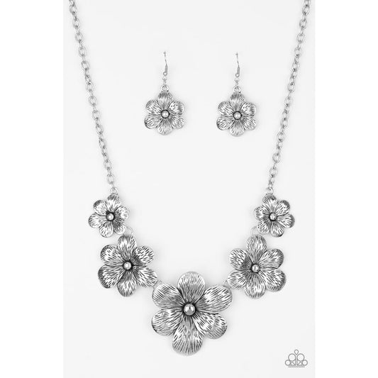 Paparazzi Secret Garden - Silver Necklace