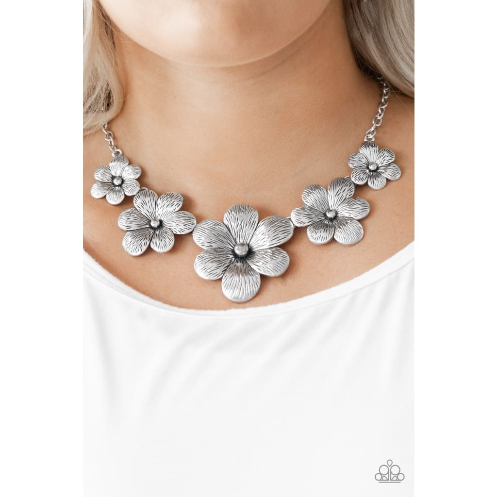 Paparazzi Secret Garden - Silver Necklace