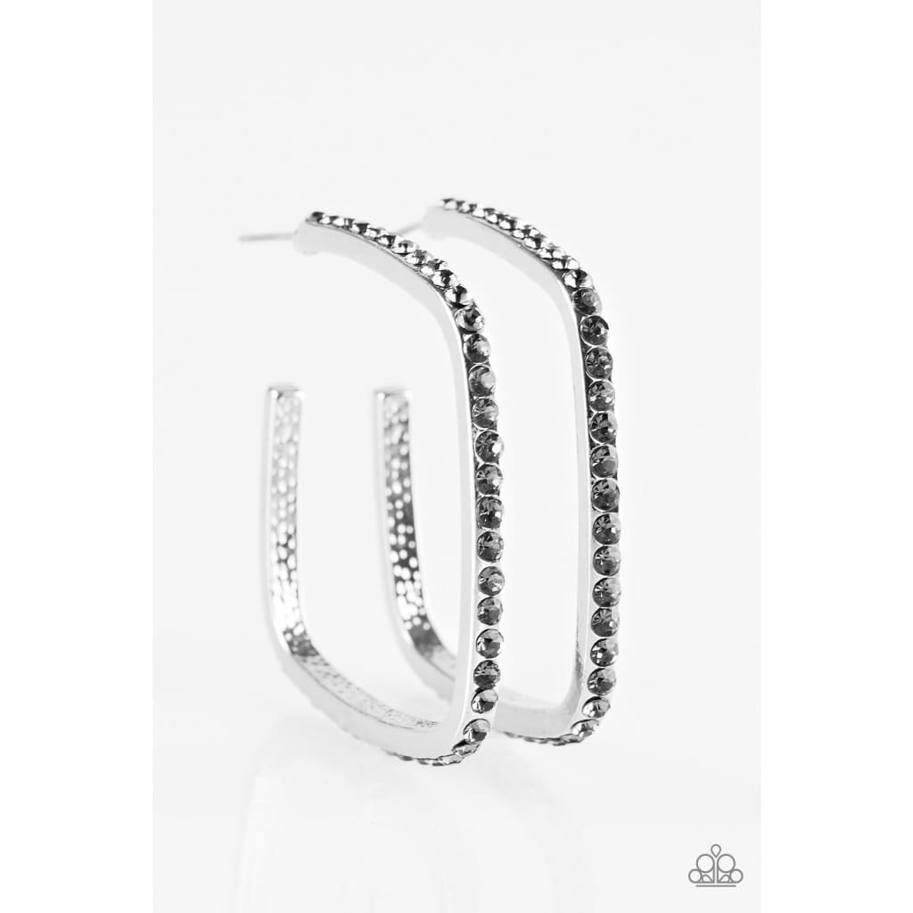 Paparazzi Send In The HOOPS - Silver