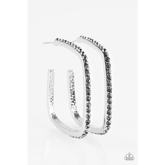 Paparazzi Send In The HOOPS - Silver
