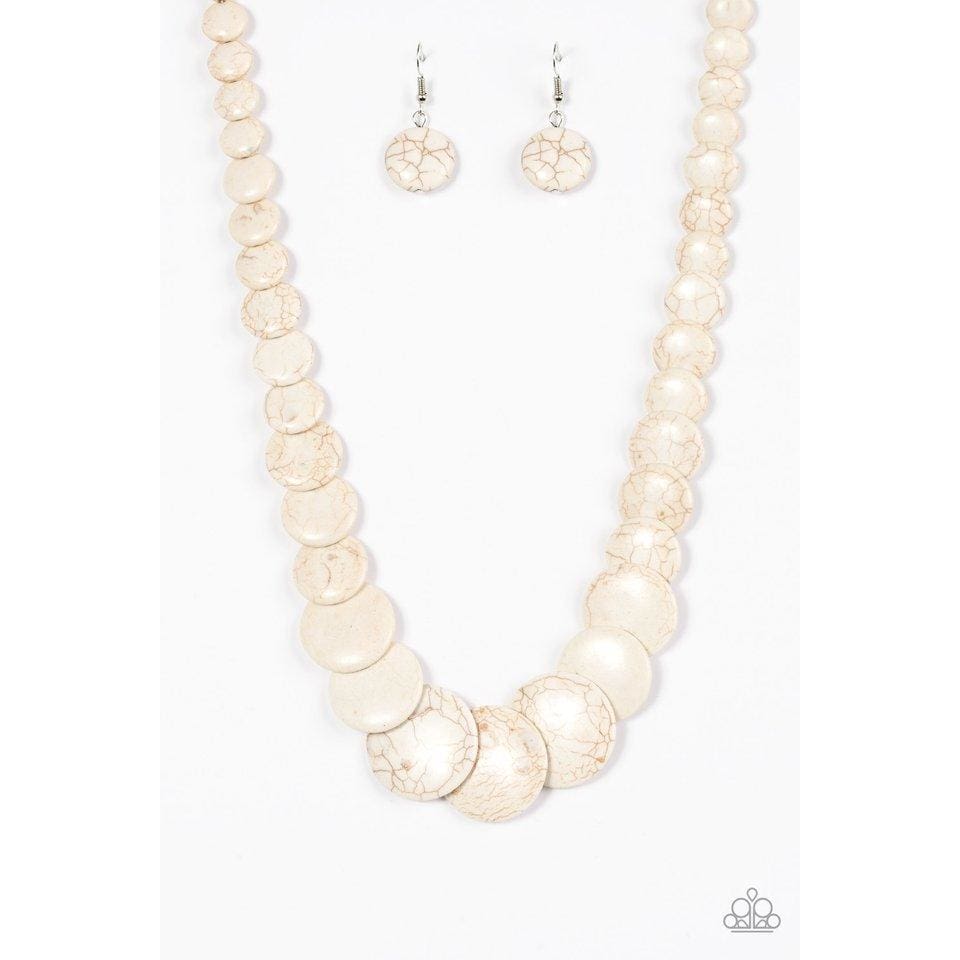 Paparazzi Sierra Mountains - White Necklaces