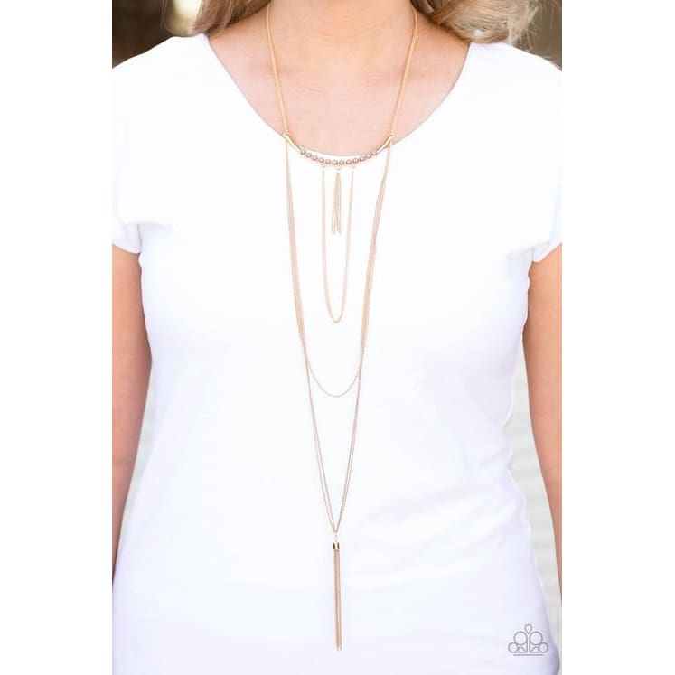 Paparazzi Stand Out A Nile - Brown/Gold - Pusher P