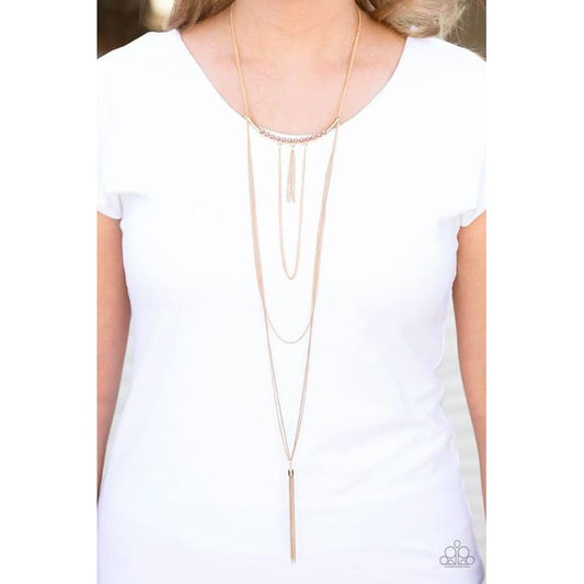 Paparazzi Stand Out A Nile - Brown/Gold - Pusher P