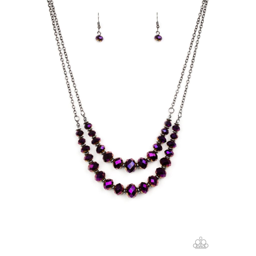 Paparazzi Strikingly Spellbinding - Purple Necklace