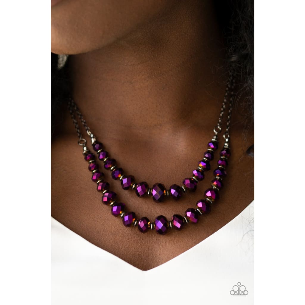 Paparazzi Strikingly Spellbinding - Purple Necklace