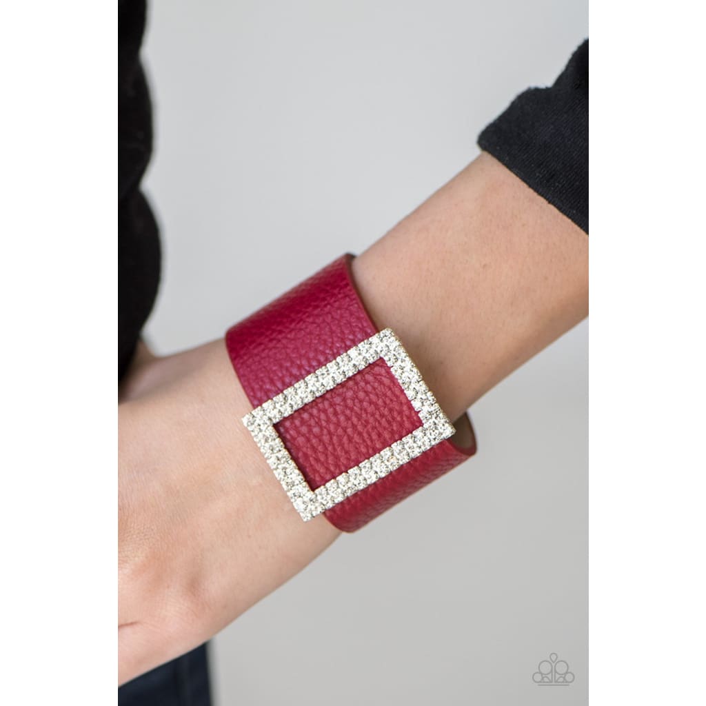 Paparazzi STUNNING For You - Red Bracelet