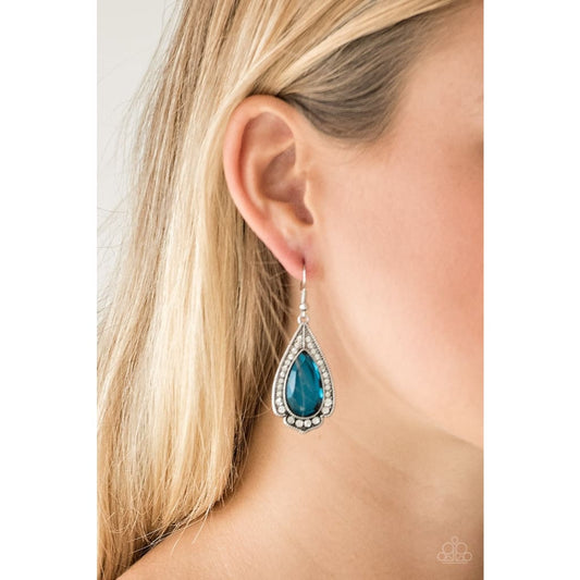 Paparazzi Superstar Stardom - Blue Earrings