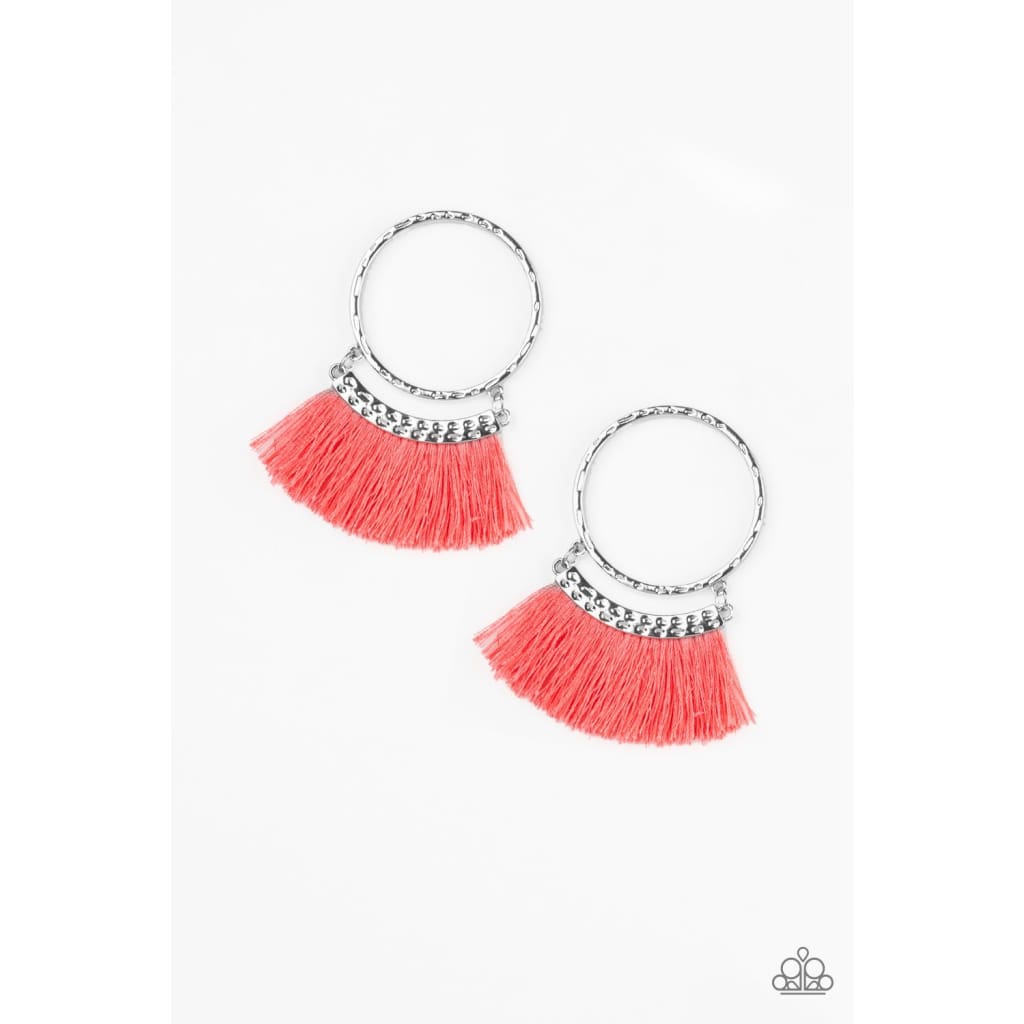 Paparazzi This Is Sparta! - Orange Earrings