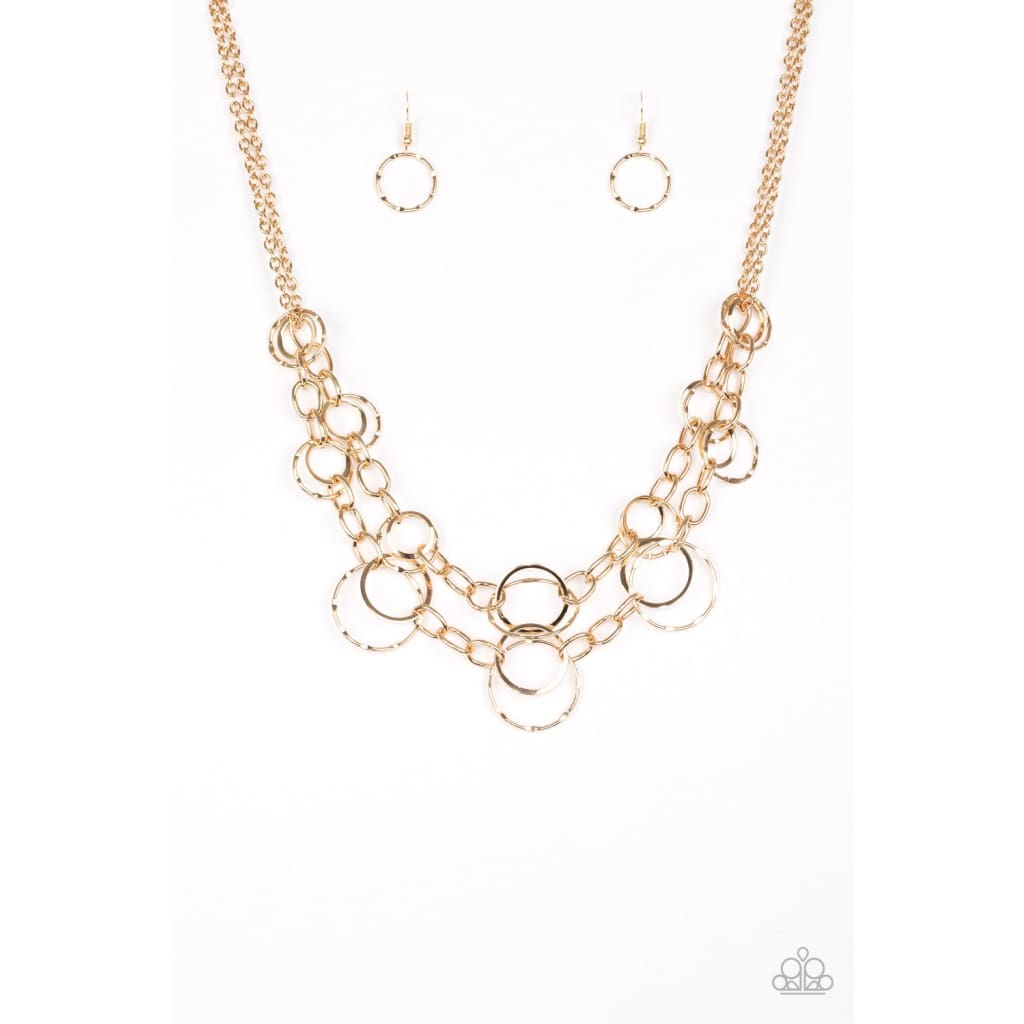 Paparazzi Urban Center - Gold Necklace