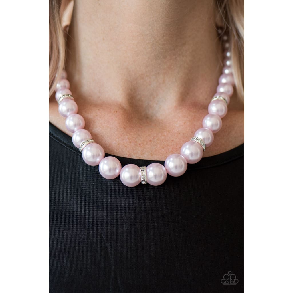 Paparazzi You Had Me At Pearls - Pink Necklaces